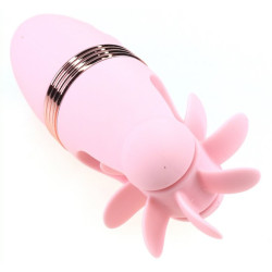 Generique Stimulateur de clitoris rotatif Magic Roll 13cm Rose